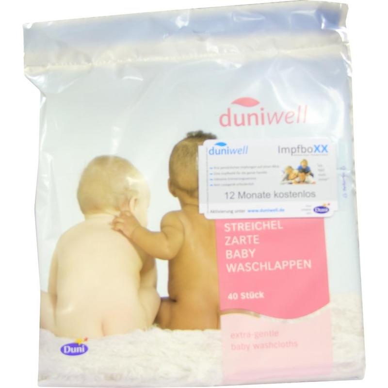 DUNIWELL Baby Waschlappen streichelzart