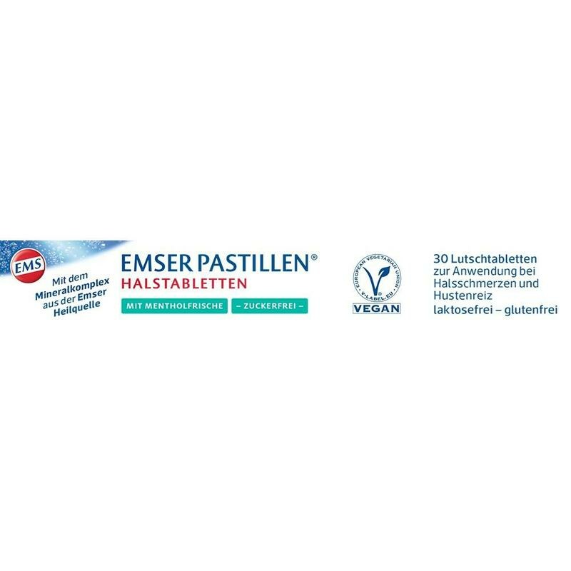EMSER Pastillen mit Mentholfrische zuckerfrei
