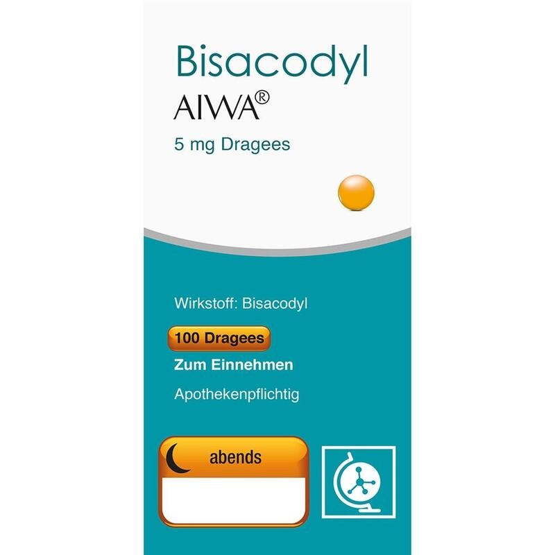 BISACODYL AIWA 5 mg Dragees