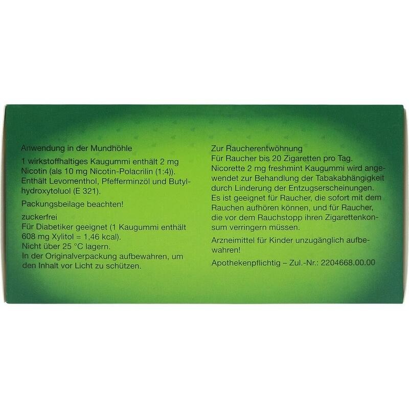NICORETTE 2 mg freshmint Kaugummi