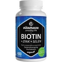 BIOTIN 10 mg hochdosiert+Zink+Selen Tabletten